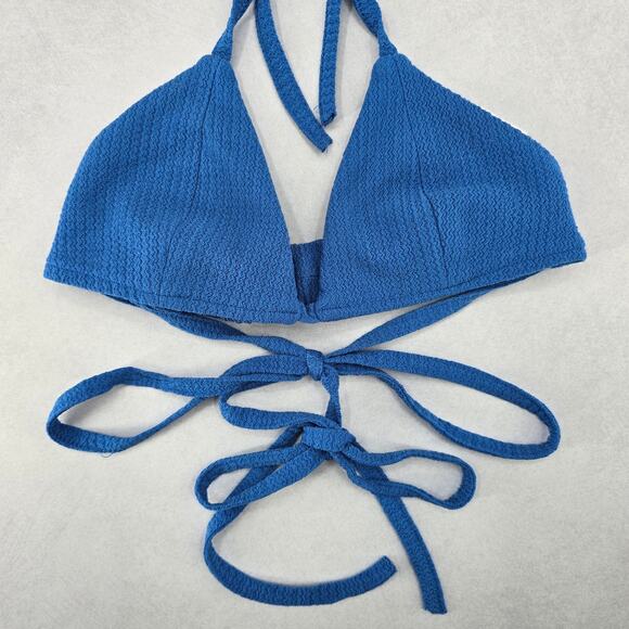 Blue Triangle Sports Active Tie Halter Beach Bikini Bralette Swim Top S Small - Picture 4 of 8